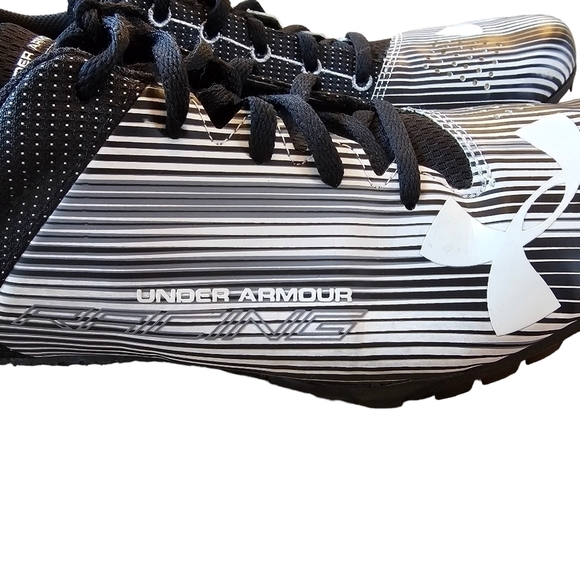 Under Armour Kick Sprint Spike Track Shoes Sneakers 1273939-100, Size 10 - Picture 4 of 12